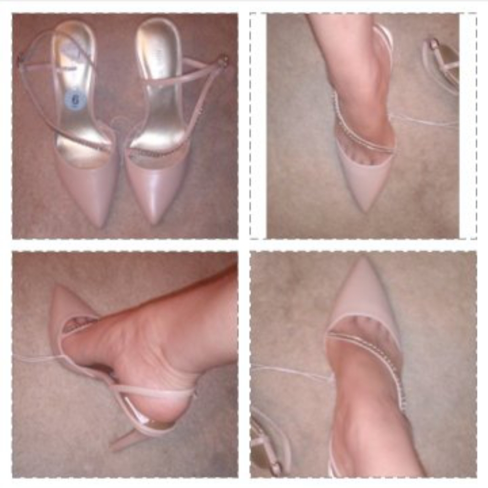 Beautiful Nine West Strap heels . Size 6